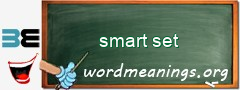 WordMeaning blackboard for smart set